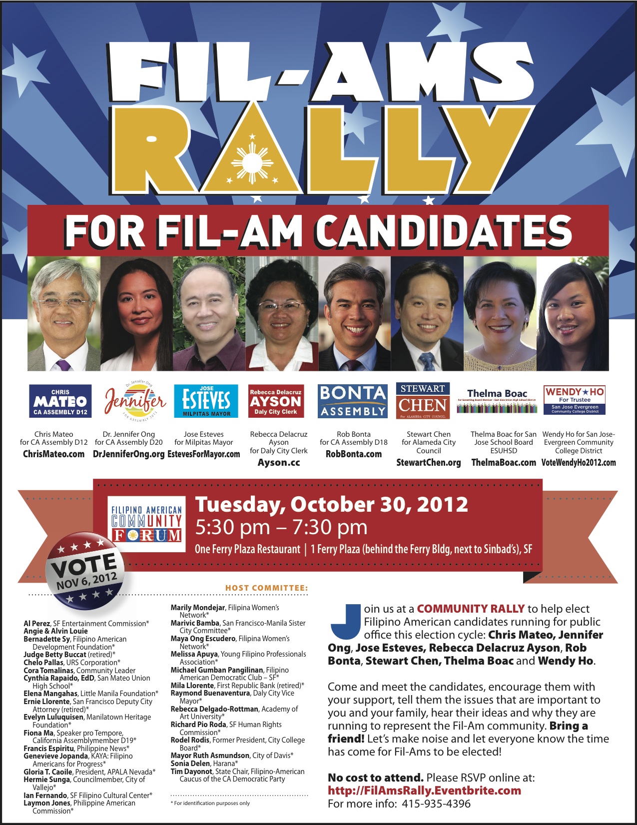FilAms Rally for FilAm Candidates
